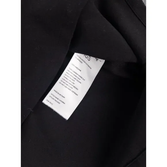 FIGS Black Scrubs Set Zamora Jogger Pants L Petite + Catarina Top L - Picture 5 of 15